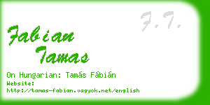 fabian tamas business card